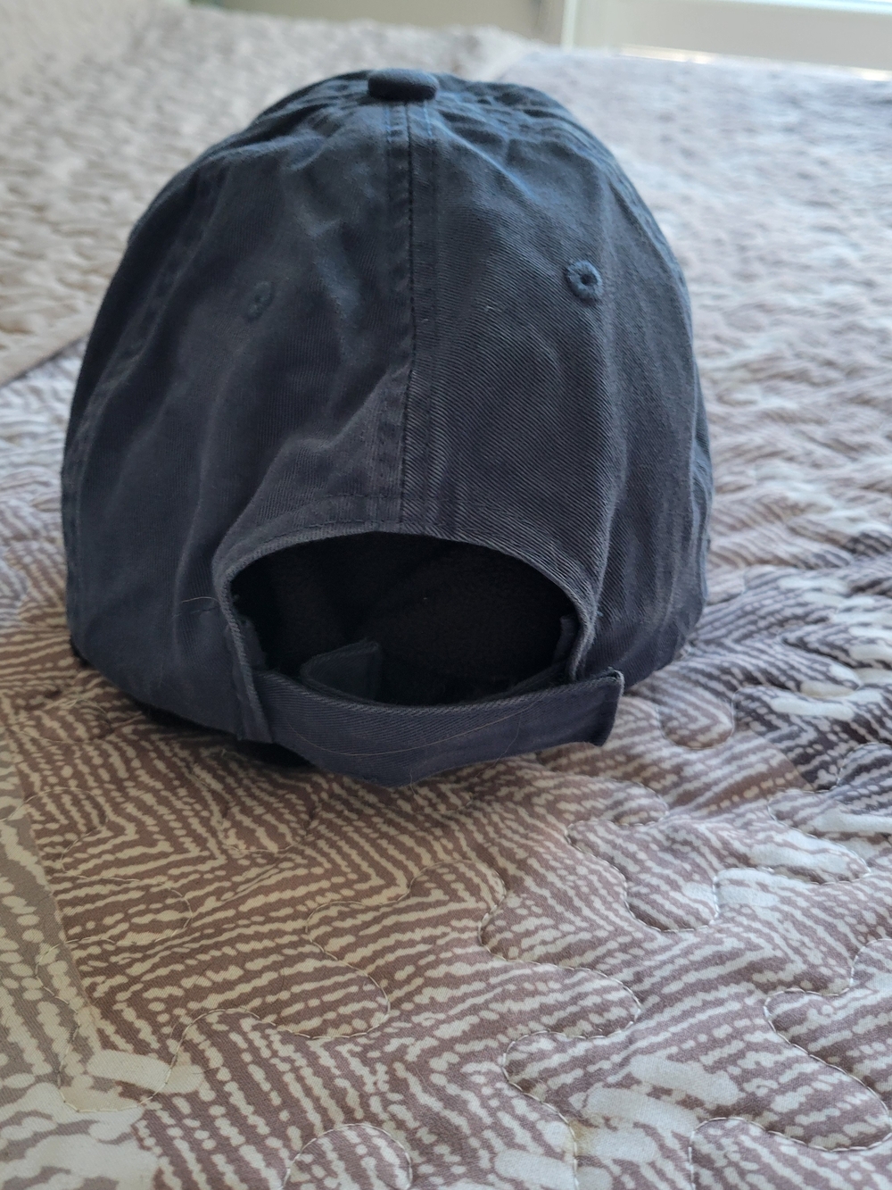 Embroidered Navy Cap with Orange OTF Accent - Picture 3 of 4